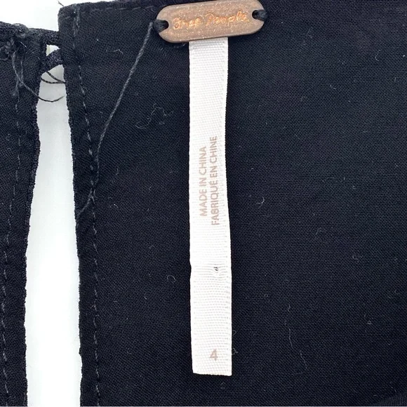 EUC Free People SunShadows Black Floral Dress, 4 - Picture 13 of 15